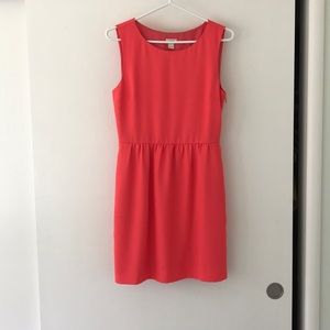 J Crew coral summer dress.